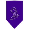 thumbnail image 1 of Boot Rhinestone Bandana Purple Small, 1 of 1
