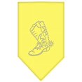 thumbnail image 1 of Boot Rhinestone Bandana Yellow Small, 1 of 1