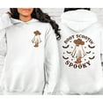 thumbnail image 1 of "Boot Scootin' Spooky" Ghost Hoodie – Western Halloween Cowboy Ghost Sweatshirt (Front & Back Design), 1 of 6
