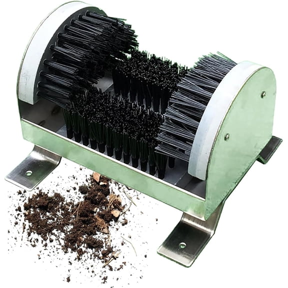 Boot Scrubbers - Heavy Duty Boot Brush Cleaner, Stainless Steel, Wear-Resistant Nylon Bristles, Remove Dust and Snow from Soles,for Indoor&Outdoor Use