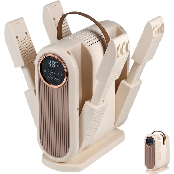 Boot and Shoe Dryer, Handheld Dryer for Sneakers, Gloves and Socks, Portable Boot Warmer with Fast Drying, Adjustable Timer, Energy Saving, Heat Blower, Aroma Box to Reduce Odor