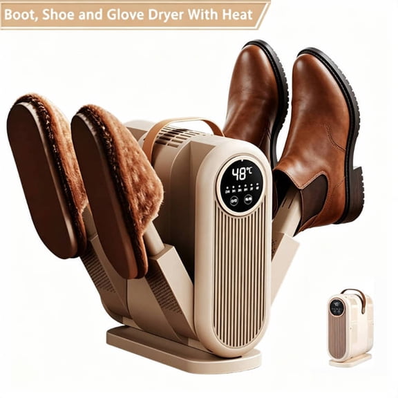Boot and Shoe Dryer, Handheld Dryer for Sneakers, Gloves and Socks, Portable Boot Warmer with Fast Drying, Adjustable Timer, Energy Saving, Heat Blower, Aroma Box to Reduce Odor