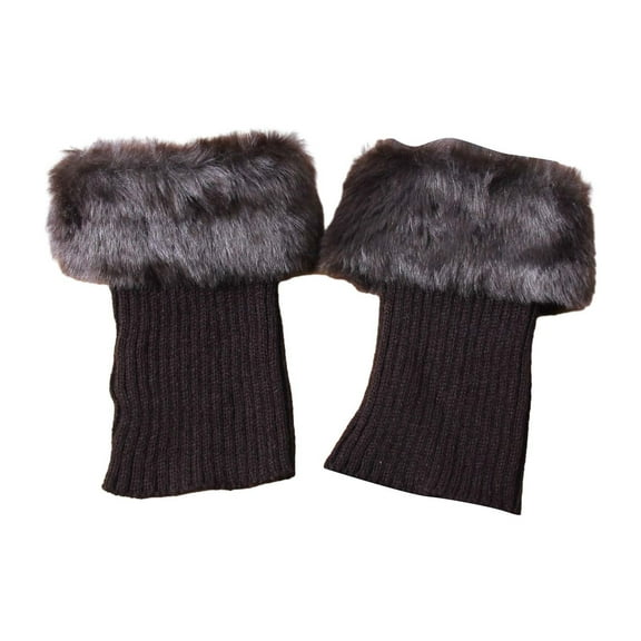 Boot Socks Pairs Warmers Boot Womens Winter Cuffs Topper Leg 2 Plush Knit Socks