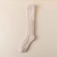 thumbnail image 1 of Boot Socks Womens Slipper Socks Winter Warm Fleece Lined Socks Cozy Soft Thick Fuzzy Christmas Socks Men's Ankle Socks Beige One Size, 1 of 3