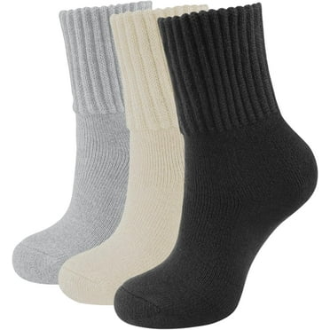 Boot Socks for Women Winter Thick Socks Warm Crew Socks Gift for Women 3 Pairs