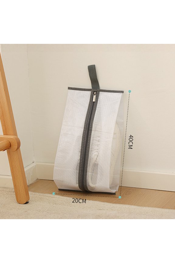 Boot Storage Bag Portable Shoes Organizer Travel Transparent PVC Mesh Thigh-high Boot Container Bag(One Size,A)