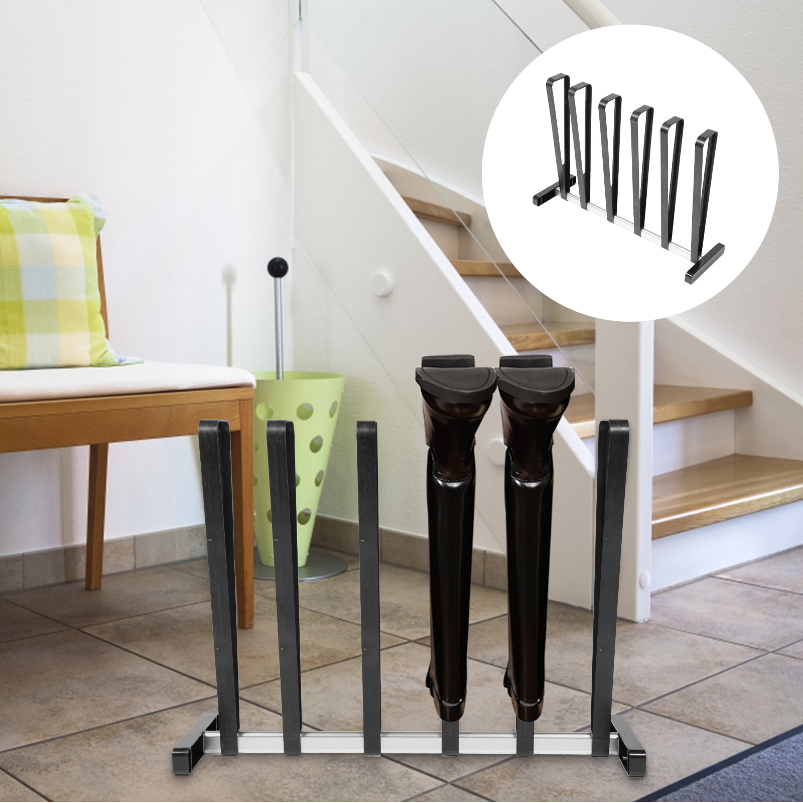 Boot Storage Boots Holder Shoes Tall Stand Racks Rack Shelf Metal Organizer Holders Bracket Snow