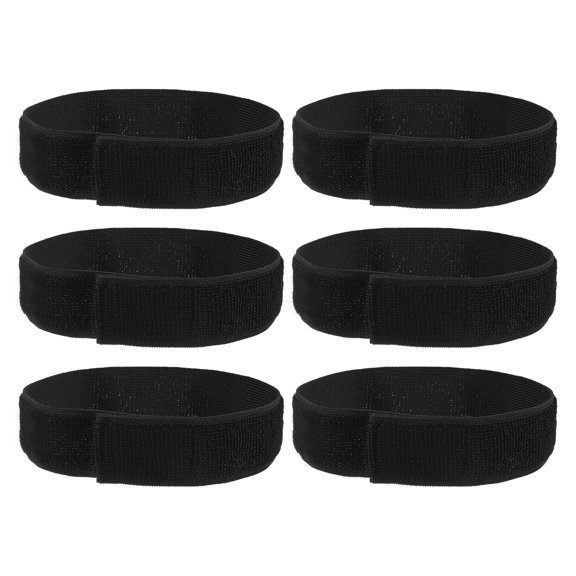 Boot Straps for Cowboy Boots [6PCS] - Cycling Safety Bind Pant Bands Use for Cycling & Jogging, & Camping - [Black-19.7 X 1.5IN]