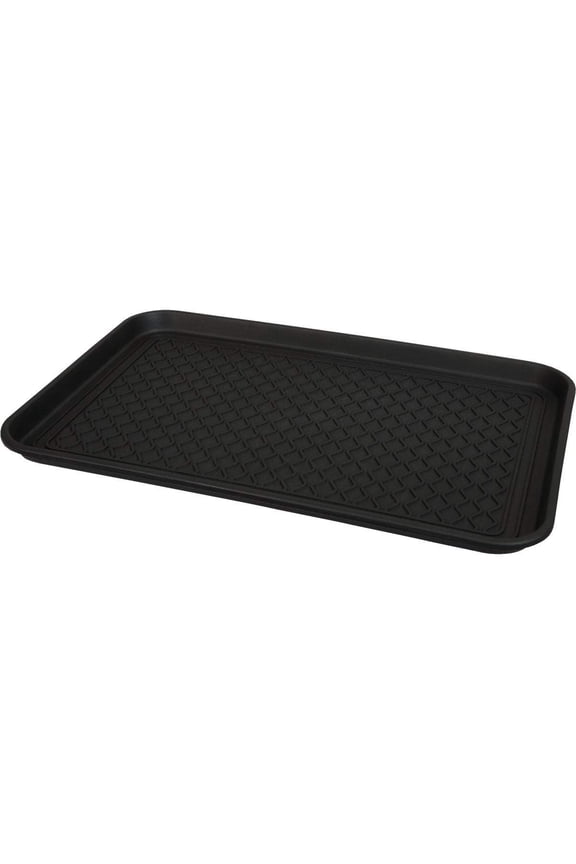 Boot Tray - Plastic Floor Protector for Dirty Boots - Black
