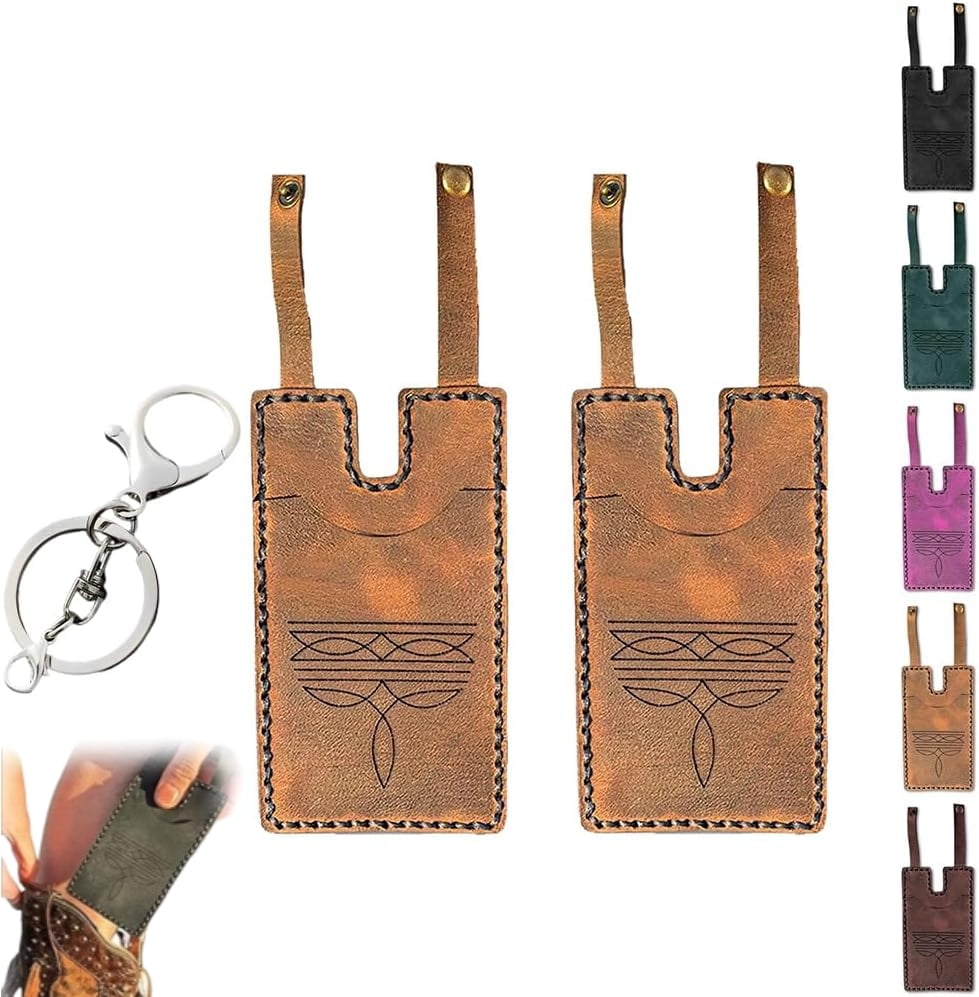 Boot Wallet, Western Boot Wallet with Snap Strap, Black Leather Wallets ...