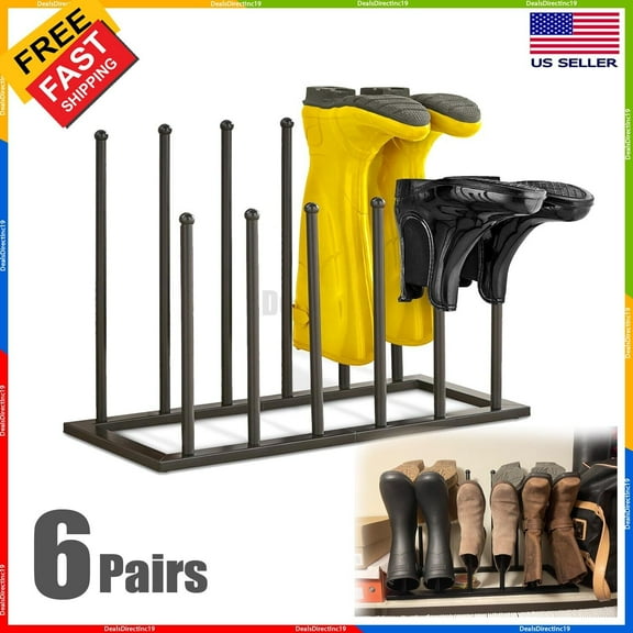 Boot rack organizer cowboy tall shoe storage stand Iron Boots
