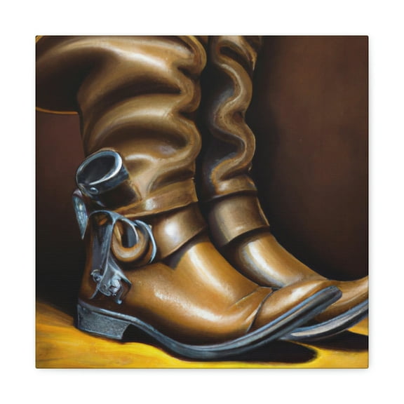 Boot's Heeled Journey - Canvas