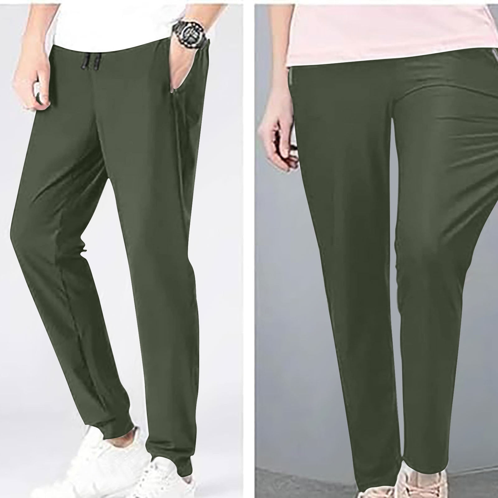 Bootcut Side Zip Pants Elastic Waist