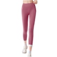 thumbnail image 1 of Sevevn Women's Leggings Solid Color Fitness High Waist Elastic Exercise Yoga Pants, 1 of 6