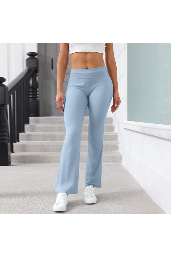 Bootcut Yoga Pants for Women High Waist Dress Pants Flare Leggings Workout Pant for Casual Work