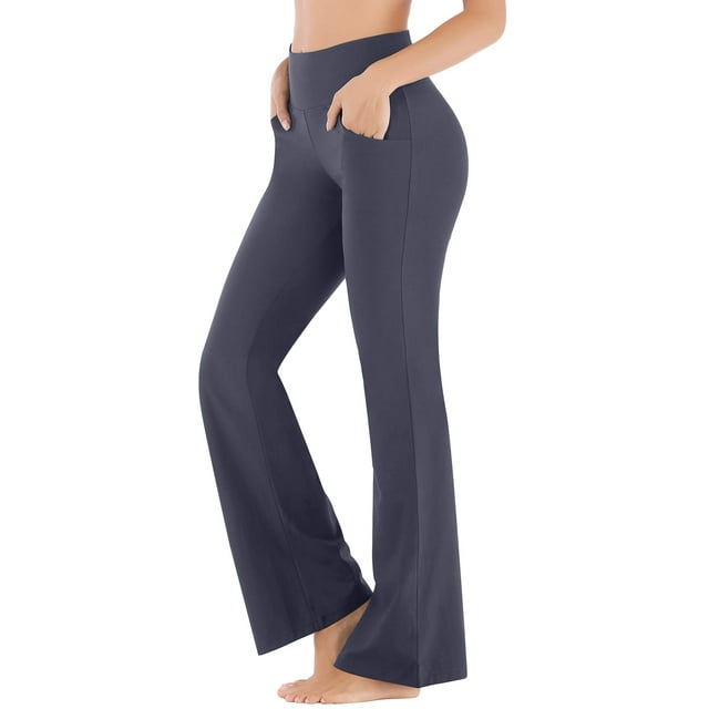 Bootcut Yoga Pants for Women High Waisted Yoga Pants with Pockets for