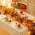 thumbnail image 1 of Bootesun 6FT Fall Maple Leaves Garland with Berry, Pumpkins, Artificial Autumn Harvest Garland for Festivals, Thanksgiving, Christmas, Fireplace Porch Indoor Outdoor Decoration, 1 of 9