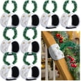 thumbnail image 1 of Bootesun 8PCS Railing Protection Christmas Garland Ties, White Decors Banister Garlands Hanger, Adjustable Banister Protective Padded Faux Pine Stems Garland Ties for Staircase Wreath Home Xmas Decor, 1 of 10