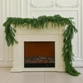 thumbnail image 1 of Bootesun 9FT Christmas Garland Artificial Norfolk Pine Garland，Real Touch Winter Greenery Garland, Faux Pine Needles Garland for Home Table Mantle Fireplace Indoor Outdoor Christmas Decors, 1 of 12