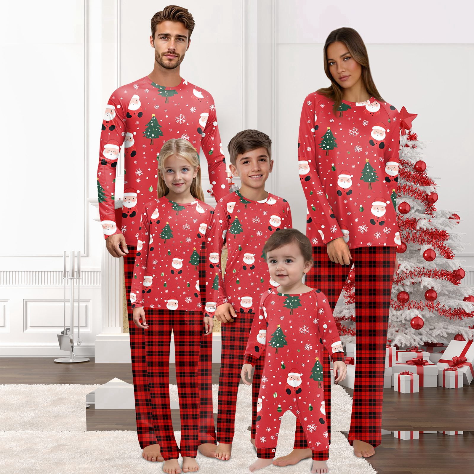 Bootesun Cozy Christmas Pajama Sets for Families, Matching Pajamas for ...