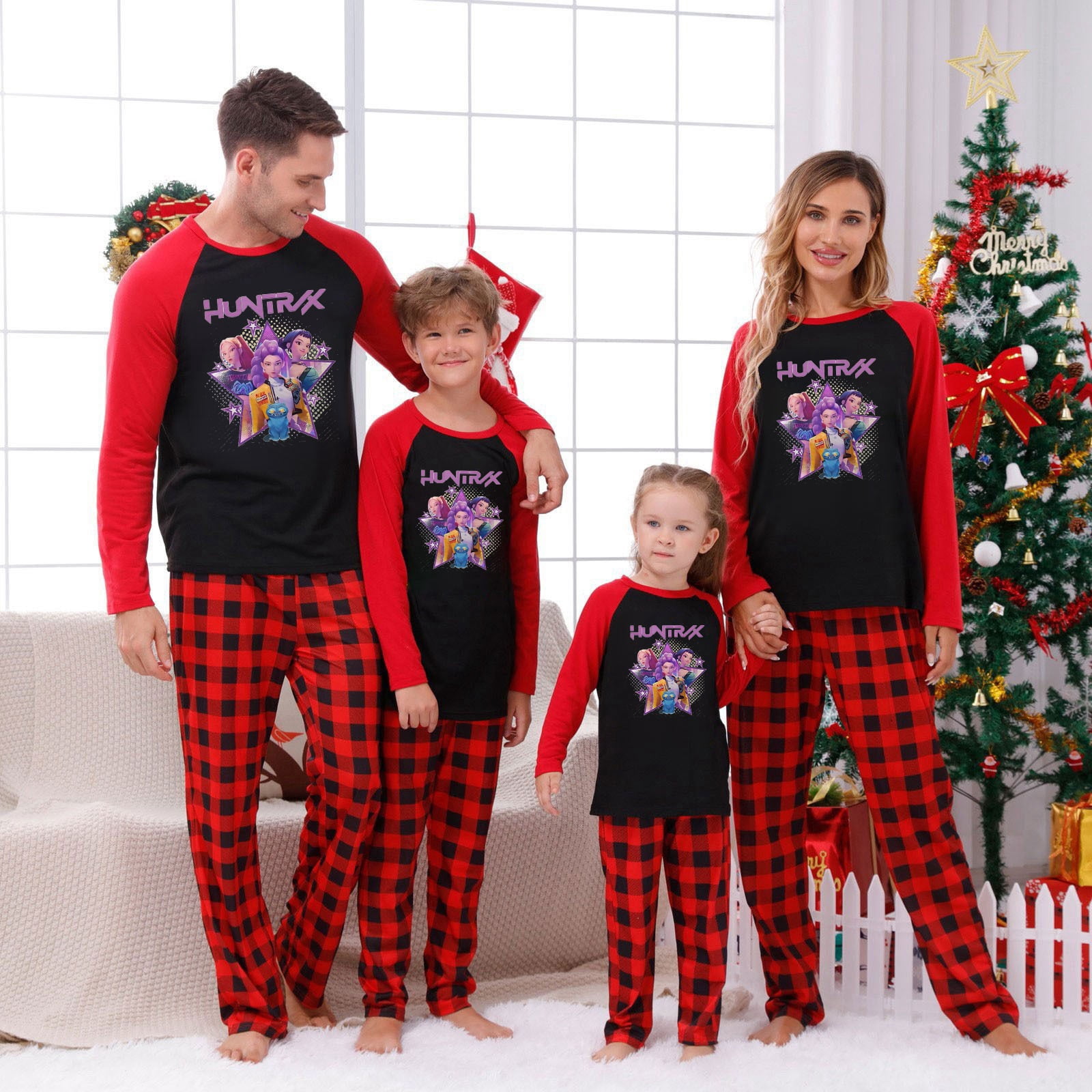 Bootesun Family Christmas Demon Pajamas Matching Sets, Funny Cartoon ...