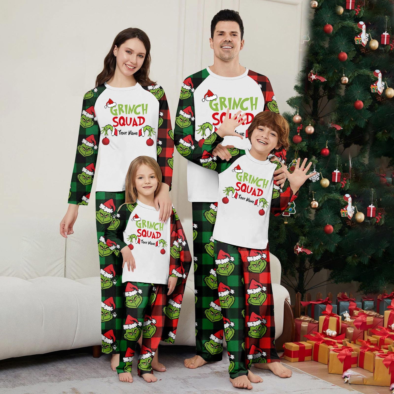 Bootesun Family Christmas Griinch Pajama Matching Sets, Cozy Pajamas ...
