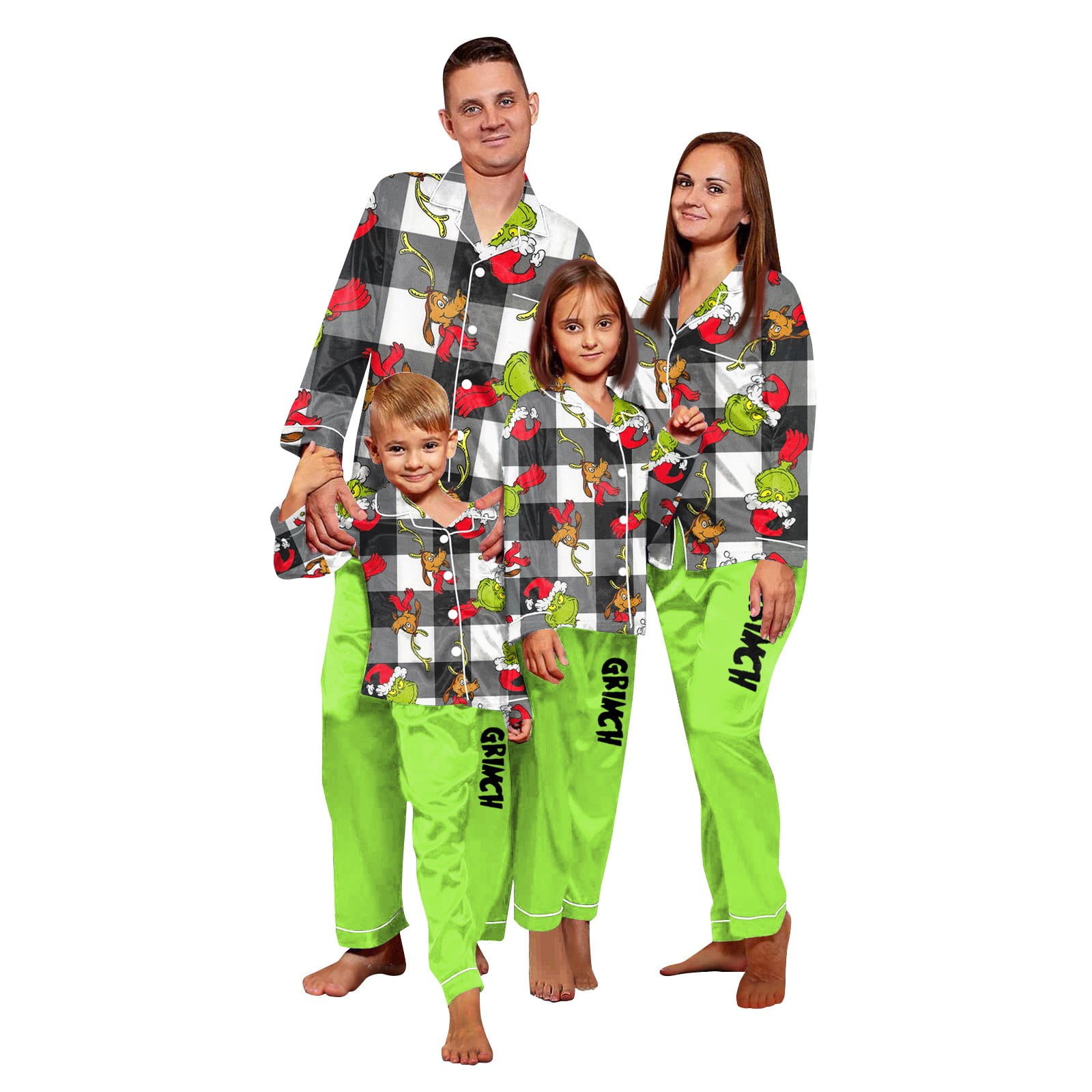 Bootesun Family Griinch Christmas Pajamas Sets, Elf Onesies for the ...