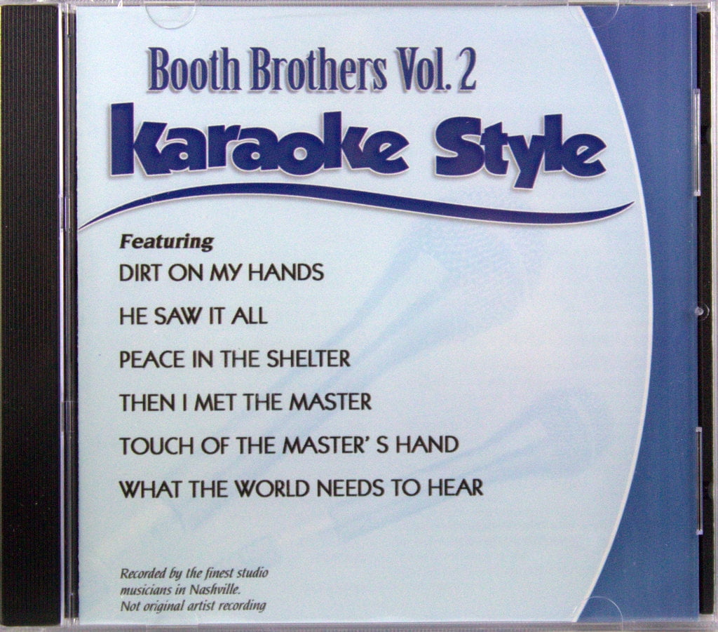 THE BOOTH BROTHERS Booth Brothers Volume 2 Daywind Christian Karaoke Style NEW CD+G 6 Songs