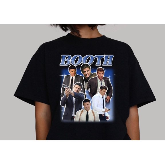 Booth T-Shirt | BONES Tv Show Tee | Agent Booth Top | The Jeffersonian