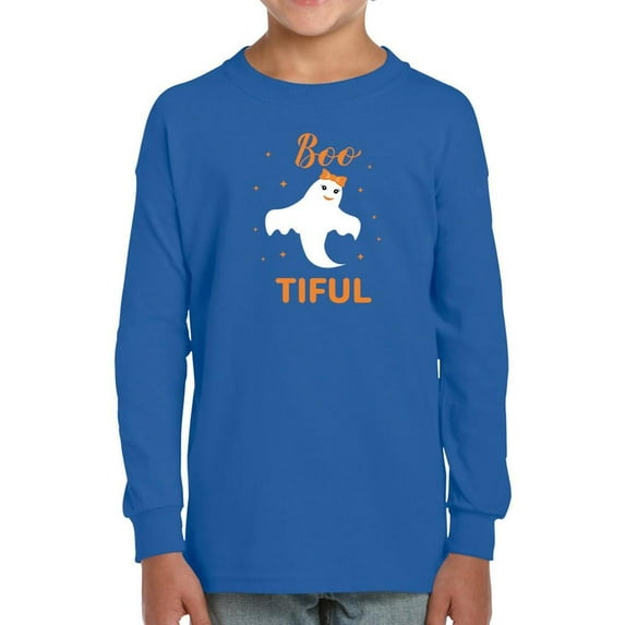 Bootiful Funny Ghost Pun Long Sleeve Toddler -Image by Shutterstock, 4 Toddler