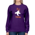 thumbnail image 1 of Bootiful. Ghost W Glitter Sweatshirt Women -Image by Shutterstock, Female 3X-Large, 1 of 4