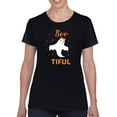 thumbnail image 1 of Bootiful. Ghost W Glitter T-Shirt Women -Image by Shutterstock, Female x-Large, 1 of 4