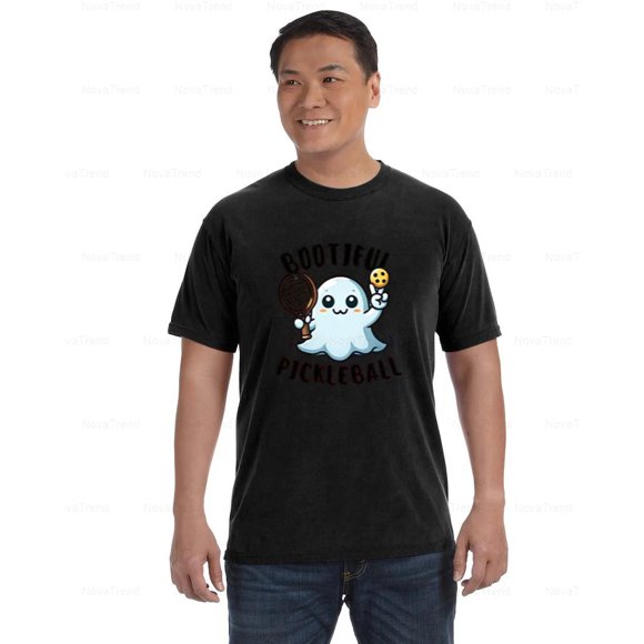 Bootiful Pickleball Comfort Coler T-Shirt with Fun Halloween Theme, Unisex, up to size 4XL
