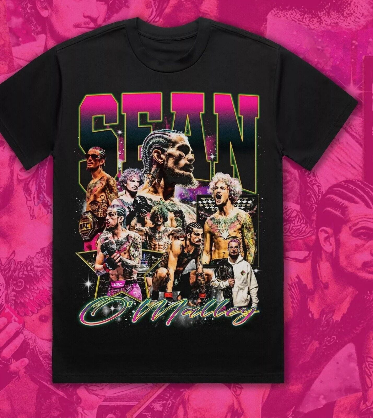 Bootleg Vintage 90s Style Sean O_Malley T-Shirt UFC Suga - Walmart.com