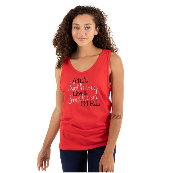 Boots Bling Country Southern Belle Tank Top Tee Shirt Women Brisco Brands M