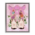thumbnail image 1 of Stupell Industries Boots & Bows Cowgirl Design Gray Framed Floater Canvas Wall Art, design by Kara Keller Designs, 21 x 17, 1 of 9