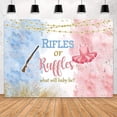 thumbnail image 1 of Boots or Bows Gender Reveal Backdrop Boy or Girl Baby Shower Party Decorations Blue Pink Watercolor Cowboy Boots Pink Bows Photography Background Cake Take Banner Photo Booth Props, 1 of 3