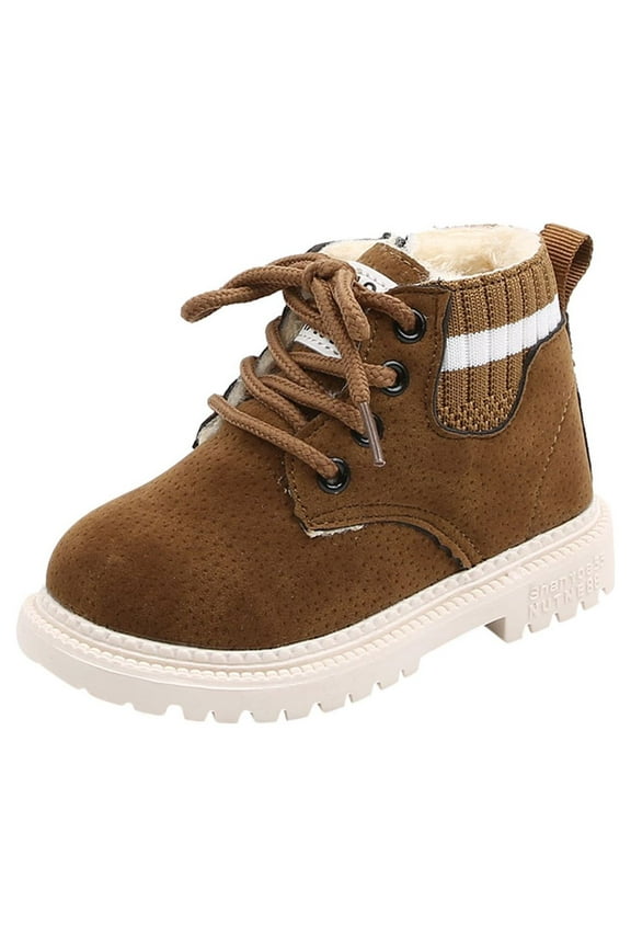 Boots Juebong Toddler Infant Kids Baby Girls Boys Warm Boots Lace Up Shoes Short Ankle Booties