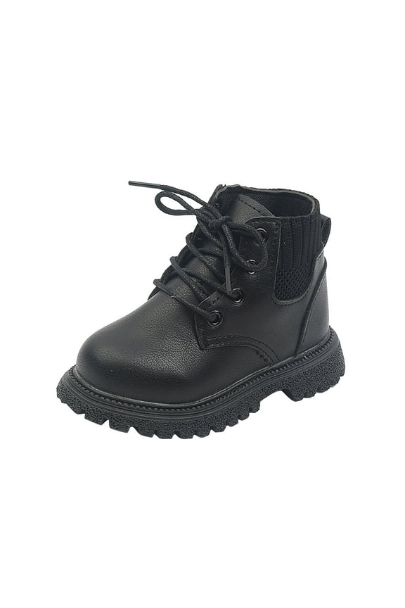 Boots Gift for Boys Girls Ankle Boots Lace Up Work Boot Combat Booties for Little/Big Kids Save Big
