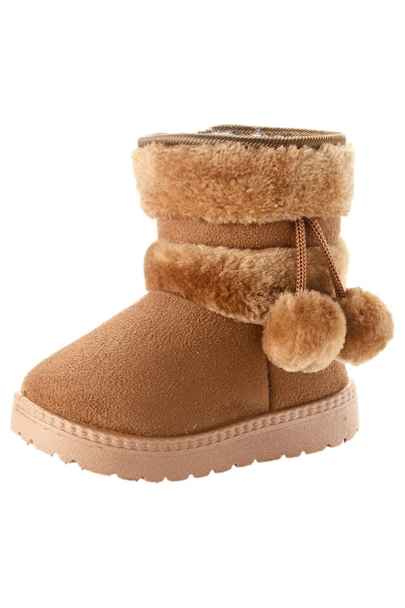 Boots Gift for Girls Girl's Winter Snow Boots Warm Faux Fur Lined Short Fashion Boot(Toddler/Little Kid) Save Big