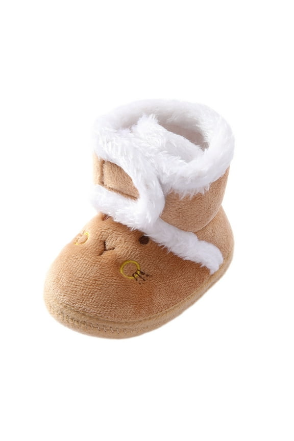 Boots Gift for Girls Infant Shoes Baby Boys Girls Slippers Cozy Fleece Booties First Walking Shoes Warm Socks Newborn Crib Shoes Save Big