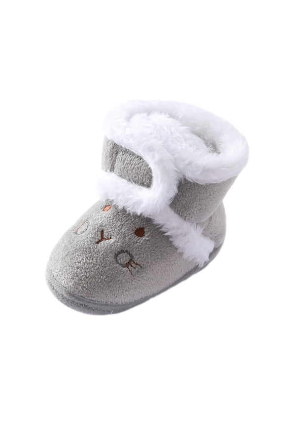 Boots Gift for Girls Infant Shoes Baby Boys Girls Slippers Cozy Fleece Booties First Walking Shoes Warm Socks Newborn Crib Shoes Save Big