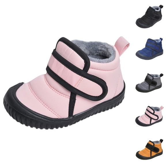 Boots for Girls Combat Boots Girls Boots Toddler Winter Footwear Warm Baby Shoes with Hook and Loop Fastening Thermal Insulated Design for Cold Weather