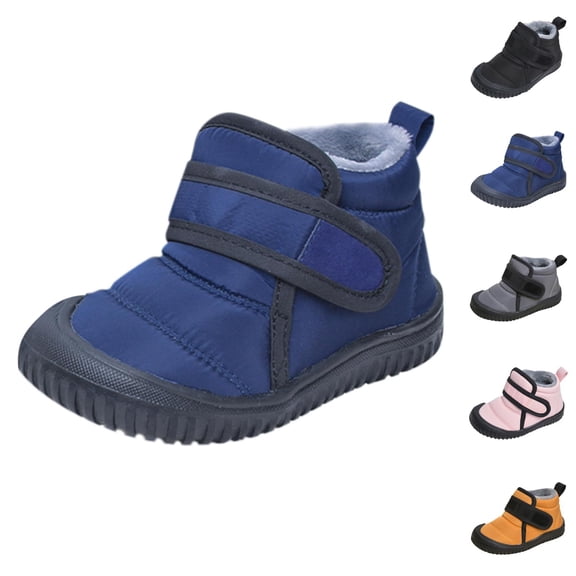 Boots for Girls Combat Boots Girls Boots Toddler Winter Footwear Warm Baby Shoes with Hook and Loop Fastening Thermal Insulated Design for Cold Weather
