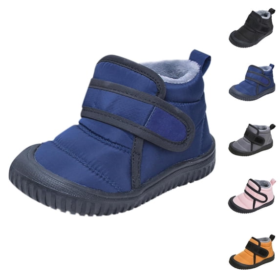 Boots for Girls Combat Boots Girls Boots Toddler Winter Footwear Warm Baby Shoes with Hook and Loop Fastening Thermal Insulated Design for Cold Weather