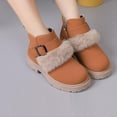 thumbnail image 1 of Boots Girls Girls' Boots Winter Children'S British Style Korean Version Leather Boots Big Children'S Princess Boots Snow Boots Fashion Outdoors Hiking Riding Casual Shoes, 1 of 6