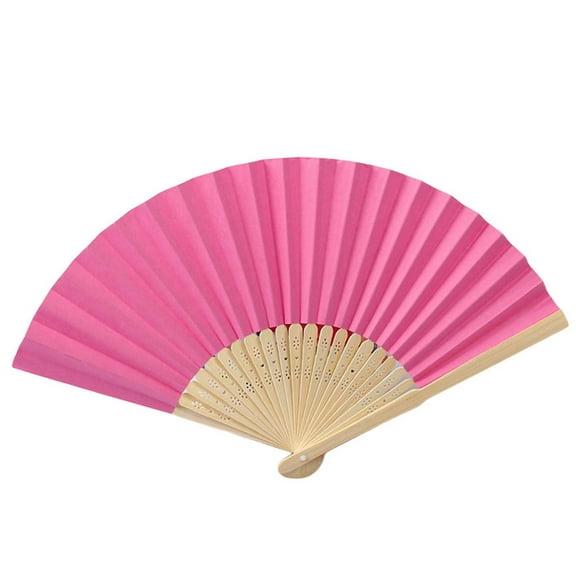 Boots on The Ground Fan, 2025 New Large Holographic Folding Hand Fan Line Dance Popping Fan, Clap Fans for Line Dancing Foldable Craft Holding Black Colors Hand Fan (Hot Pink)