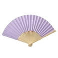 thumbnail image 1 of Boots on The Ground Fan, 2025 New Large Holographic Folding Hand Fan Line Dance Popping Fan, Clap Fans for Line Dancing Foldable Craft Holding Black Colors Hand Fan (Purple), 1 of 2