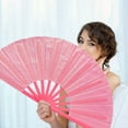 thumbnail image 1 of Boots on The Ground Fan, Large Holographic Folding Hand Fan, Clap Fans For Line Dancing, Foldable Craft Holding Laser Colors Hand Fan, Party, Dance Enthusiasts Gifts, 1 of 5