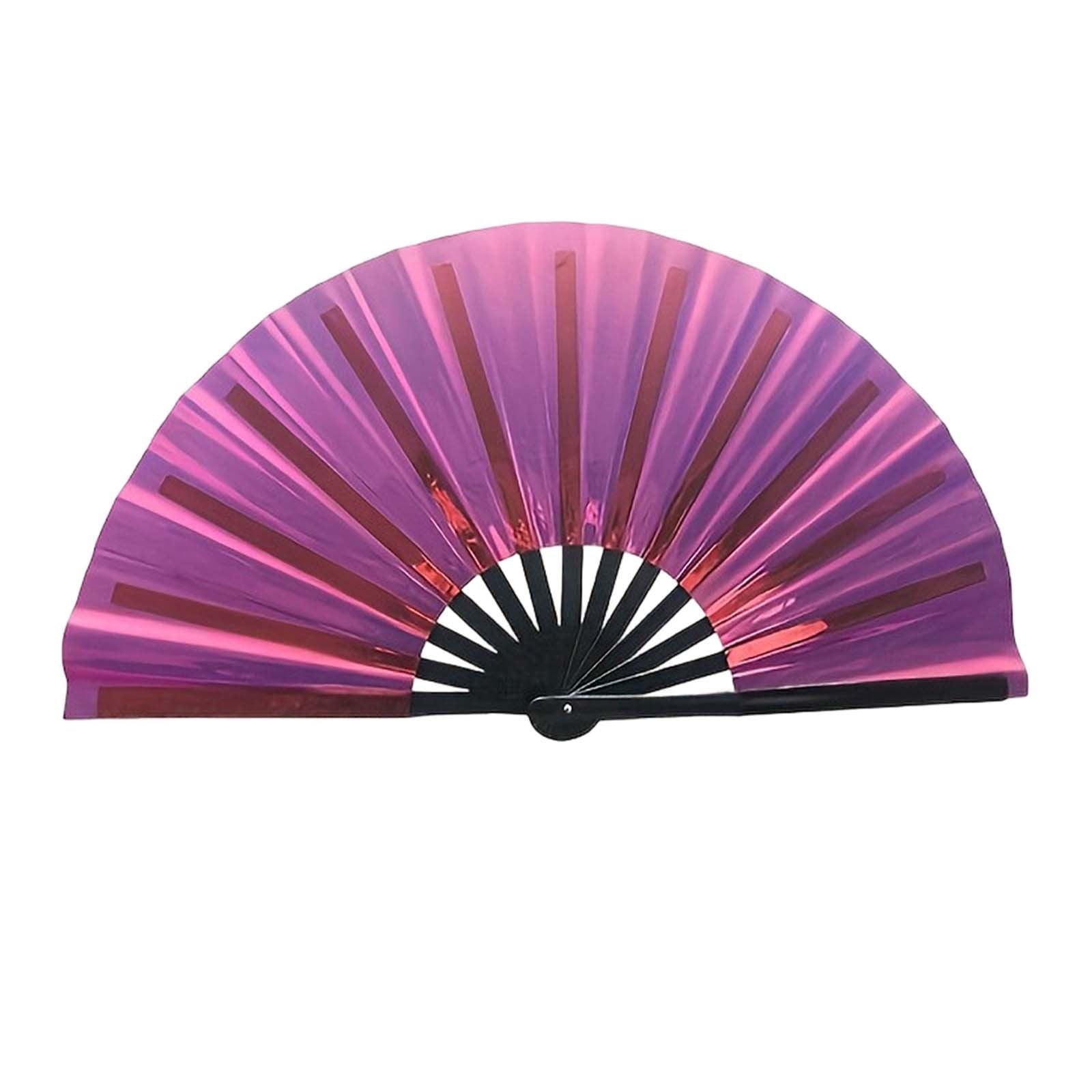 Clack Clap Fans For Line Dancing, For Boots On The Ground Fan, Pop Fans For Line Dancing, Line Dance Popping Fan,Large Holographic Folding Hand Fans (J